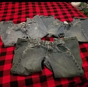 3 pair boys jeans size 5 Euc